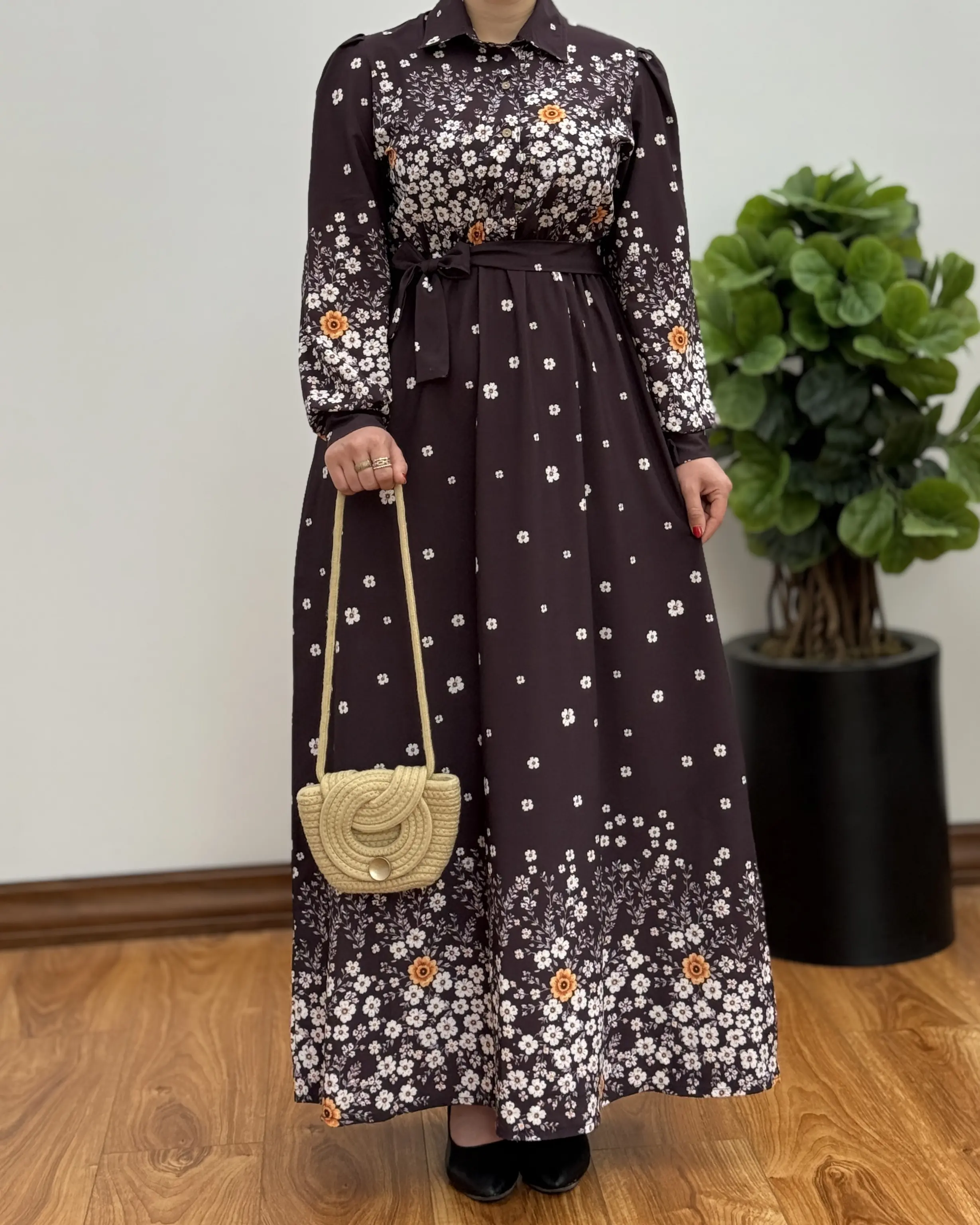پیراهن بلند زنانه مدل شکوفه